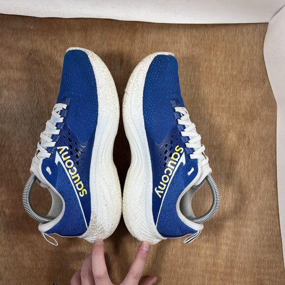 Saucony Ride 17 Womens Size 9 Running Shoes Cobalt Blue White - Picture 7 of 10